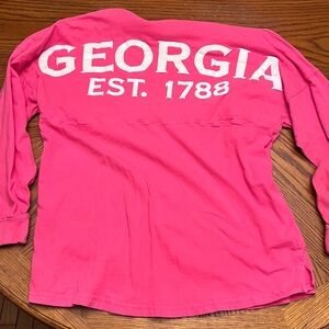 Georgia Women’s Pink Long Sleeve Shirt